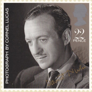 David Niven postage stamp, 1985
