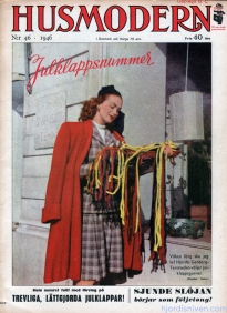 Hjördis Tersmeden on the cover of Husmodern. Sweden, 1946