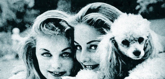 Gudrun and Maj-lis Genberg pictured at The Pink House in March 1960.